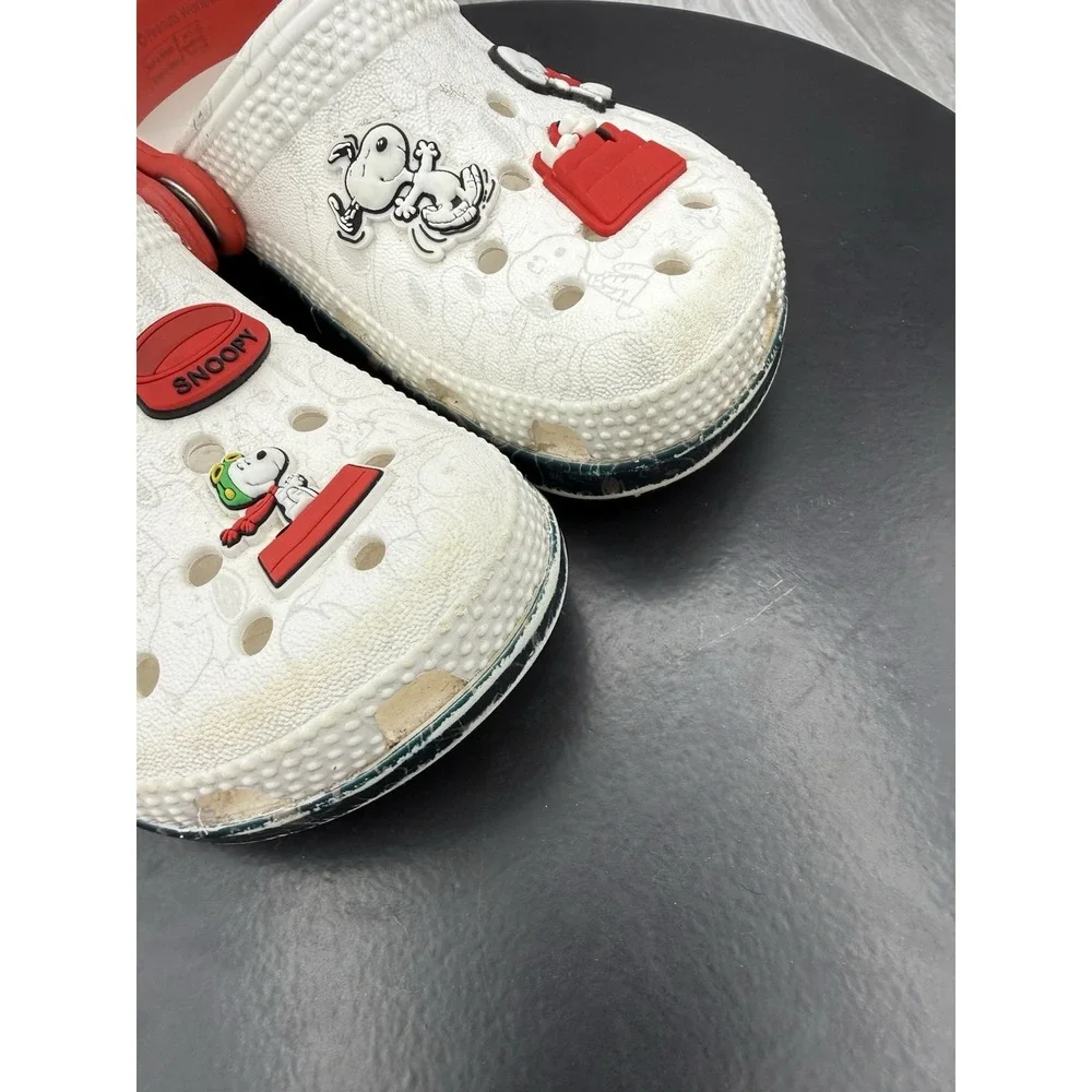 Crocs x Peanuts Classic Clog Toddler Size C8 Snoopy and Joe Cool Slip On Sandals